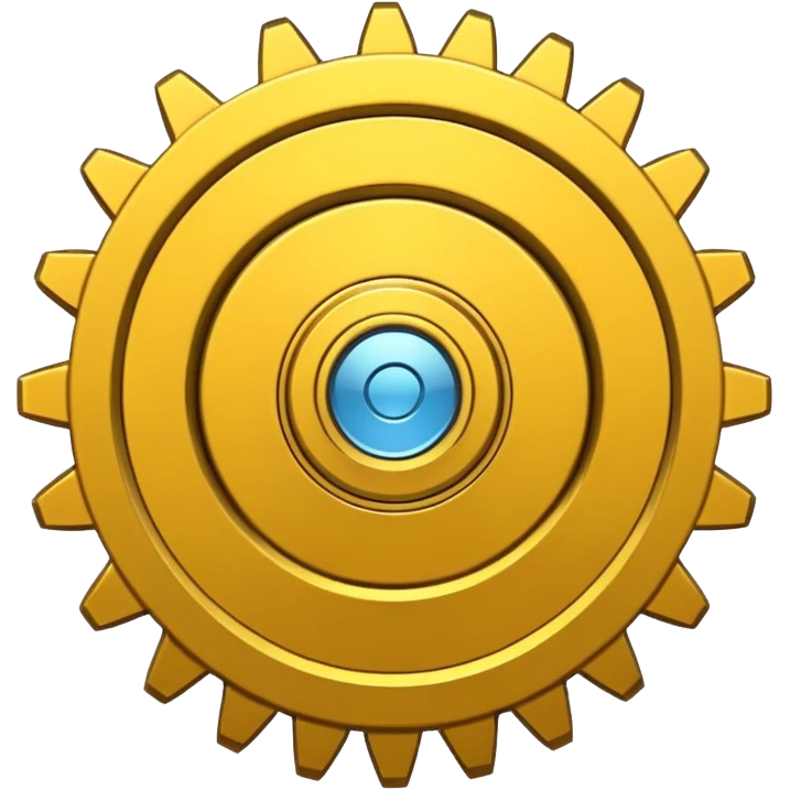 yellow gear cog emoji