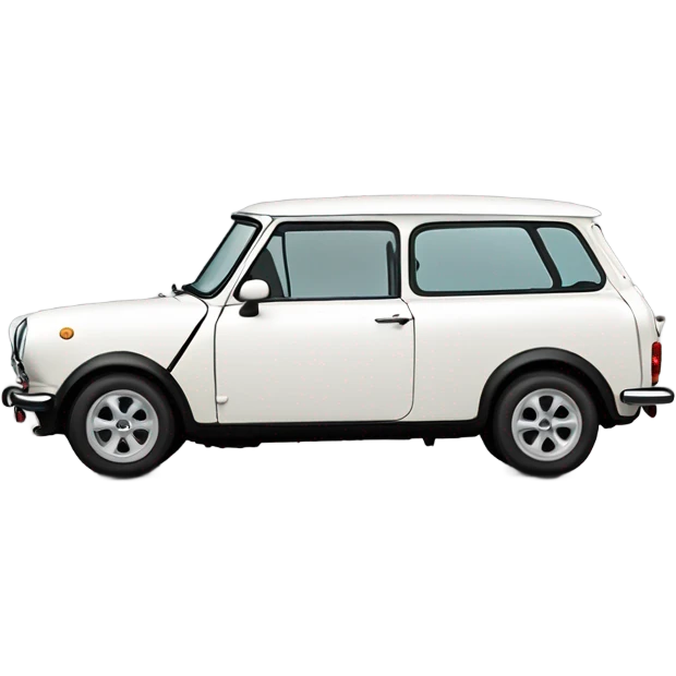 Classic mini clubman white emoji