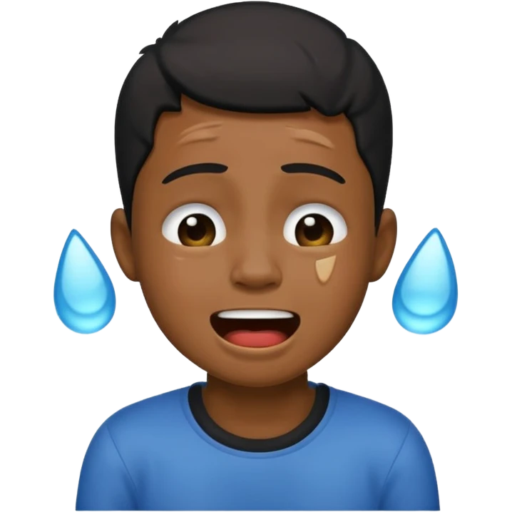Black boy crying laughing  emoji