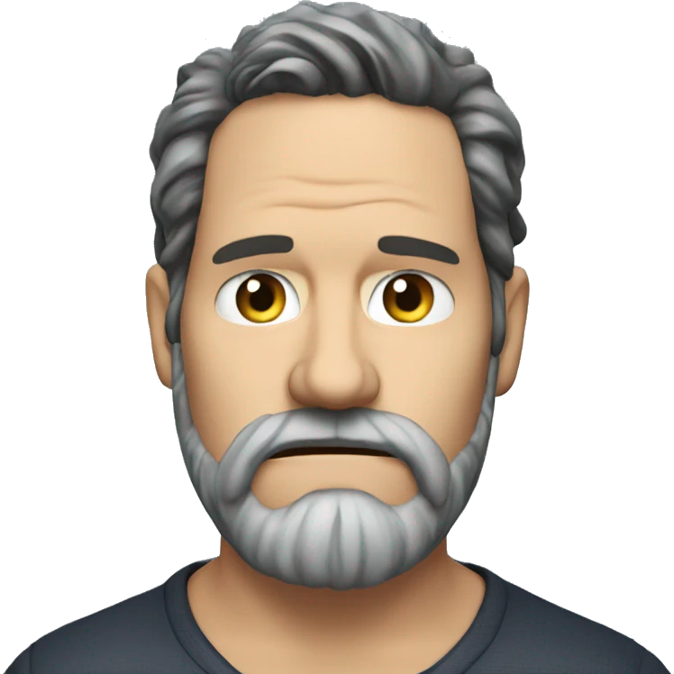 angry paul rudd head with beard emoji
