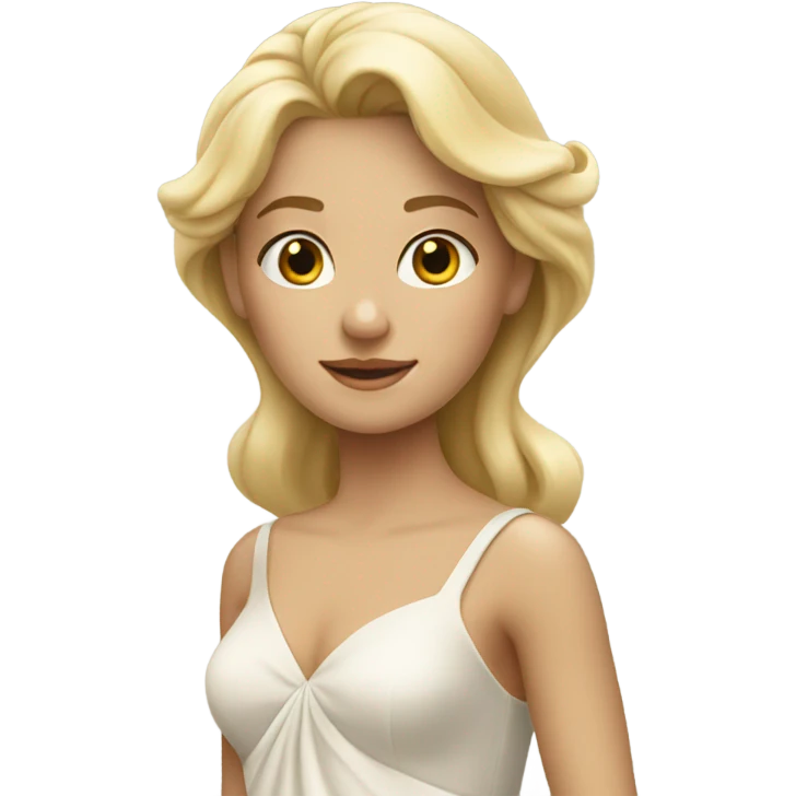 Blond girl in Dressings gown emoji