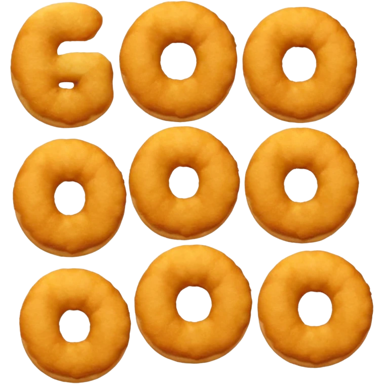 A bunch of chicken nuggets doing six seven emoji