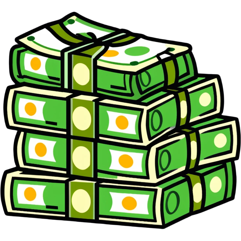 cash bundle money stack emoji