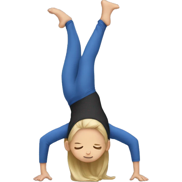 Kid in backbend emoji