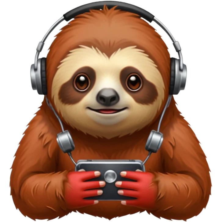 metal music red sloth emoji
