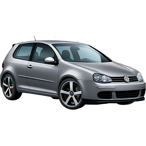 Grey volkswagen golf V R32 emoji