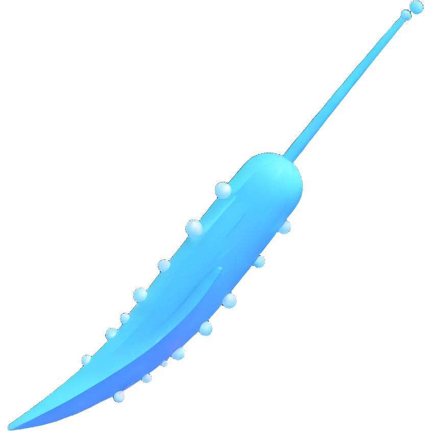 detailed 3D comet with ice tail emoji