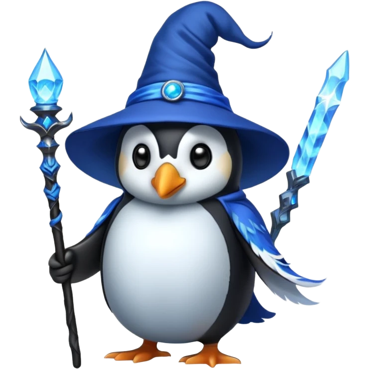 Penguin Wizard emoji