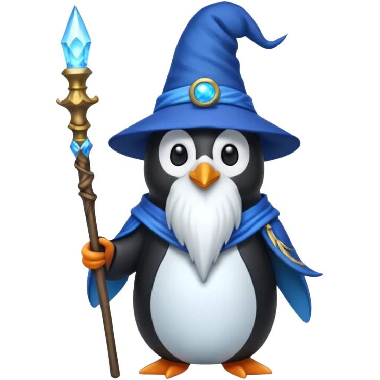Penguin Wizard emoji