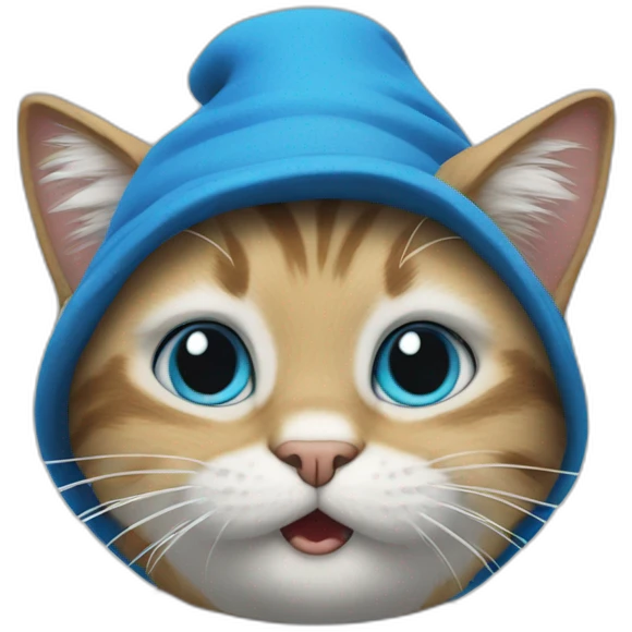 Smurf cat emoji