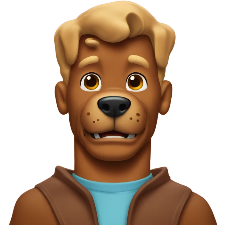 Scooby doo with chocolate milk  emoji