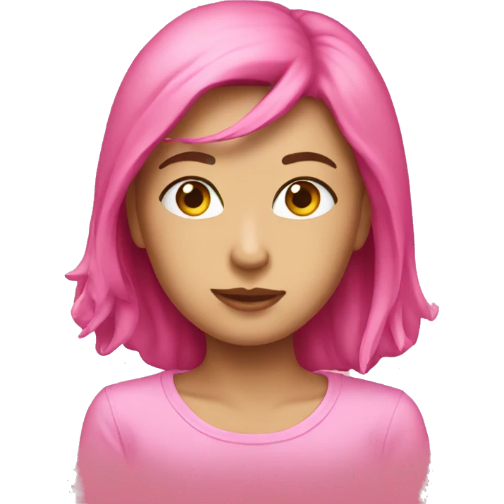 Pink  emoji