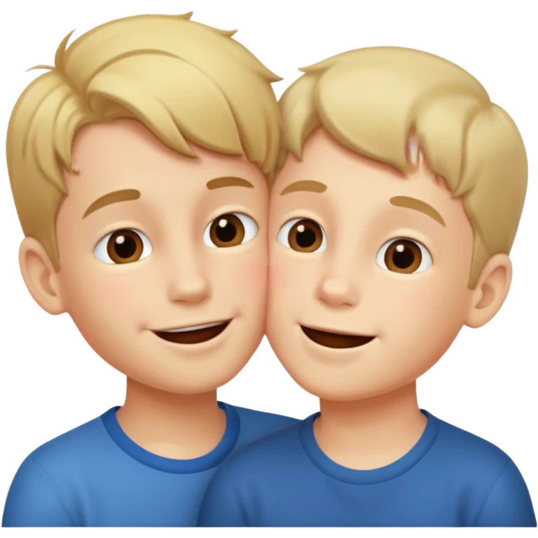 Produce me a emoji where two boys kissing emoji