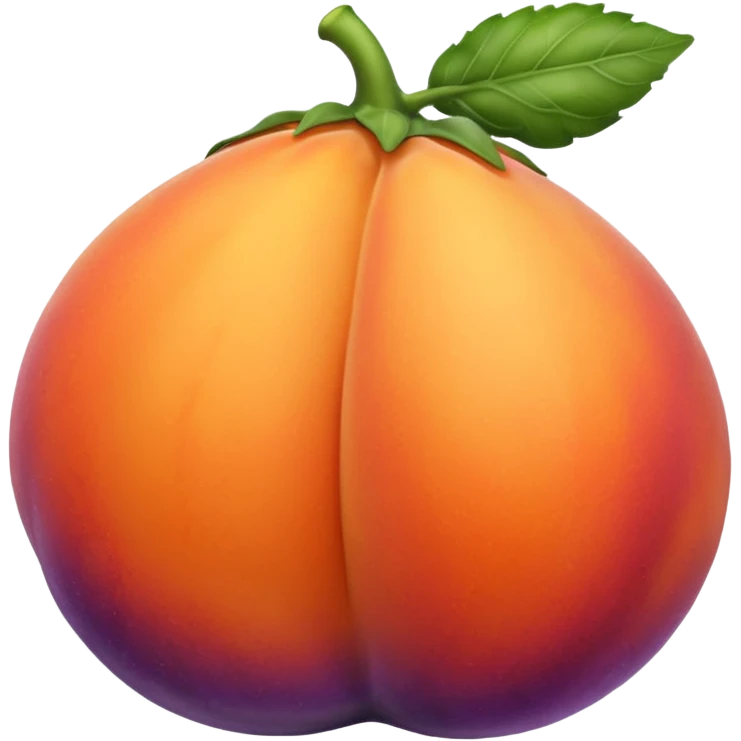 Egg plant in a peach emoji