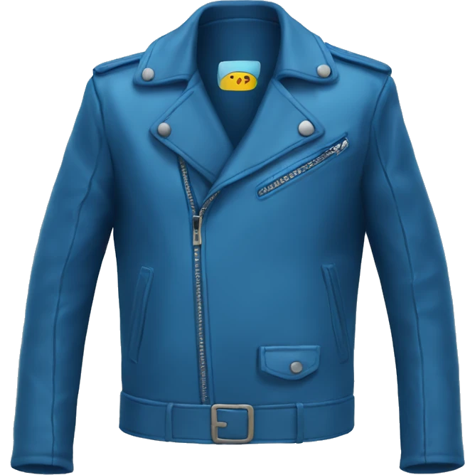 blue leather jacket emoji