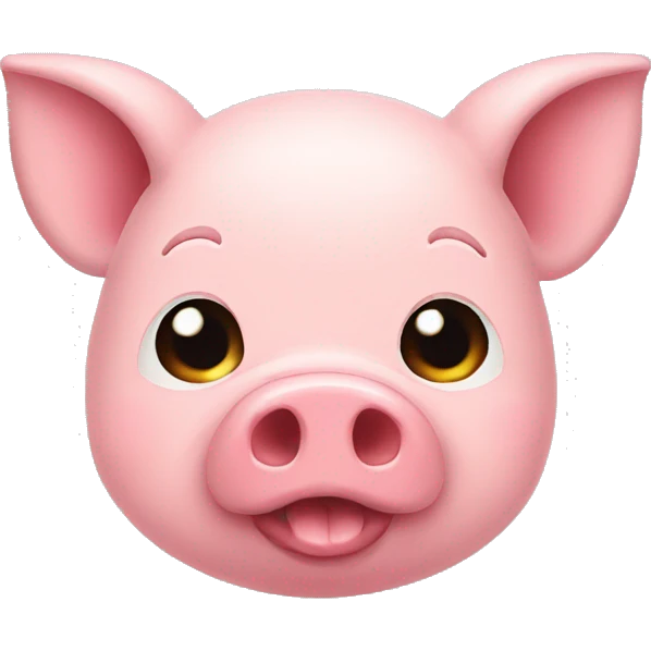 Big pig kawaii emoji