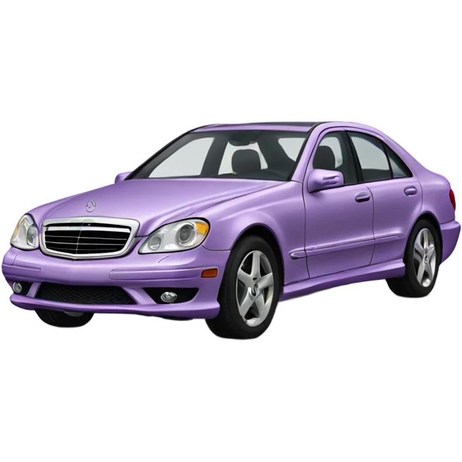 Lilac Mercedes Benz  emoji