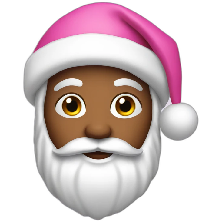 Pink Santa Claus emoji