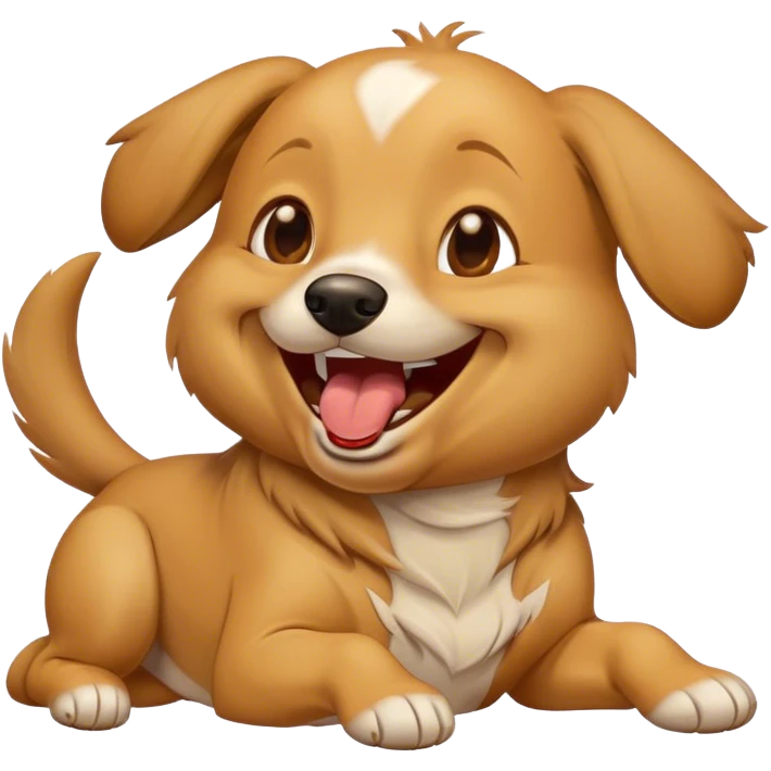 Dog laughing  emoji