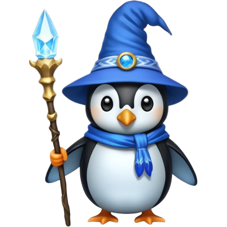 Penguin Wizard emoji