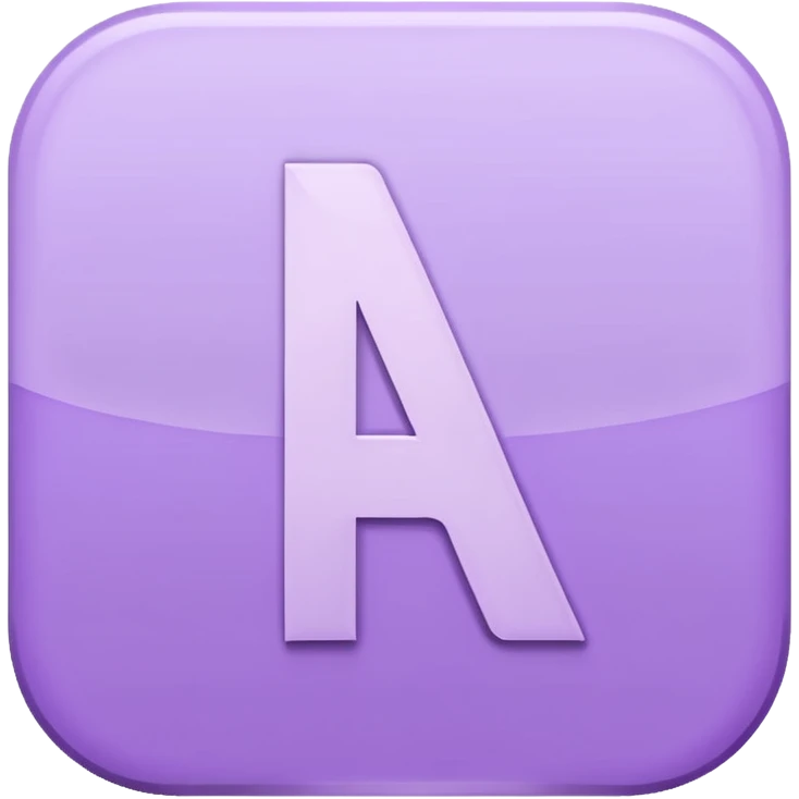 Netflix aesthetic "N" logo in pastel purple emoji