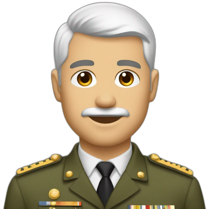 mec-aux-cheveux militaire -bruns-courts-barbes courte emoji