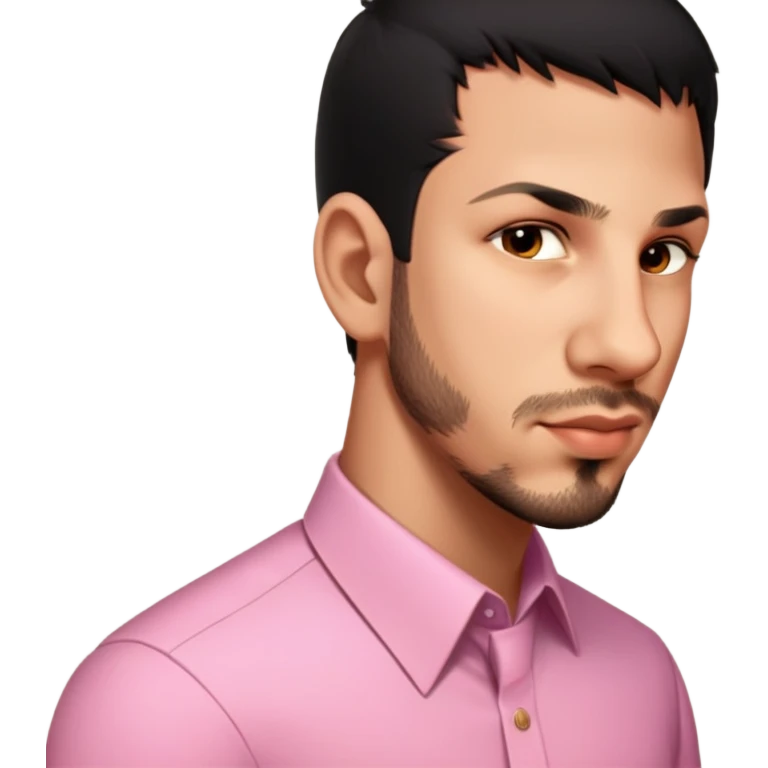 male, wearing a rosa formal shirt emoji
