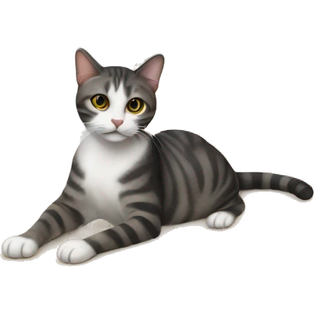 a cat sitting on the table emoji