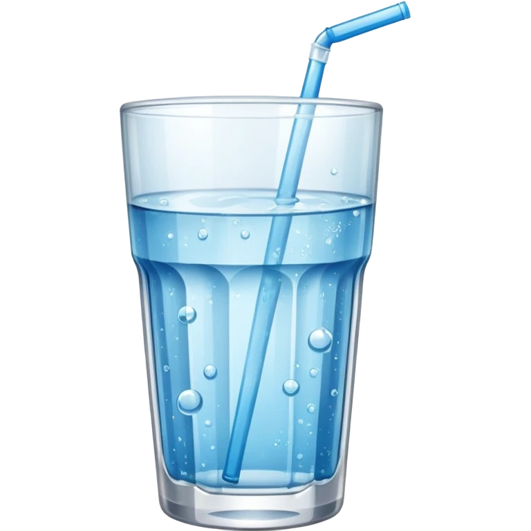 GLASS WITH FIZZ WATER WITHOUT STRAW emoji