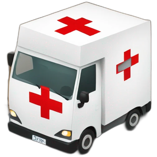 Red cross logo logistics emoji