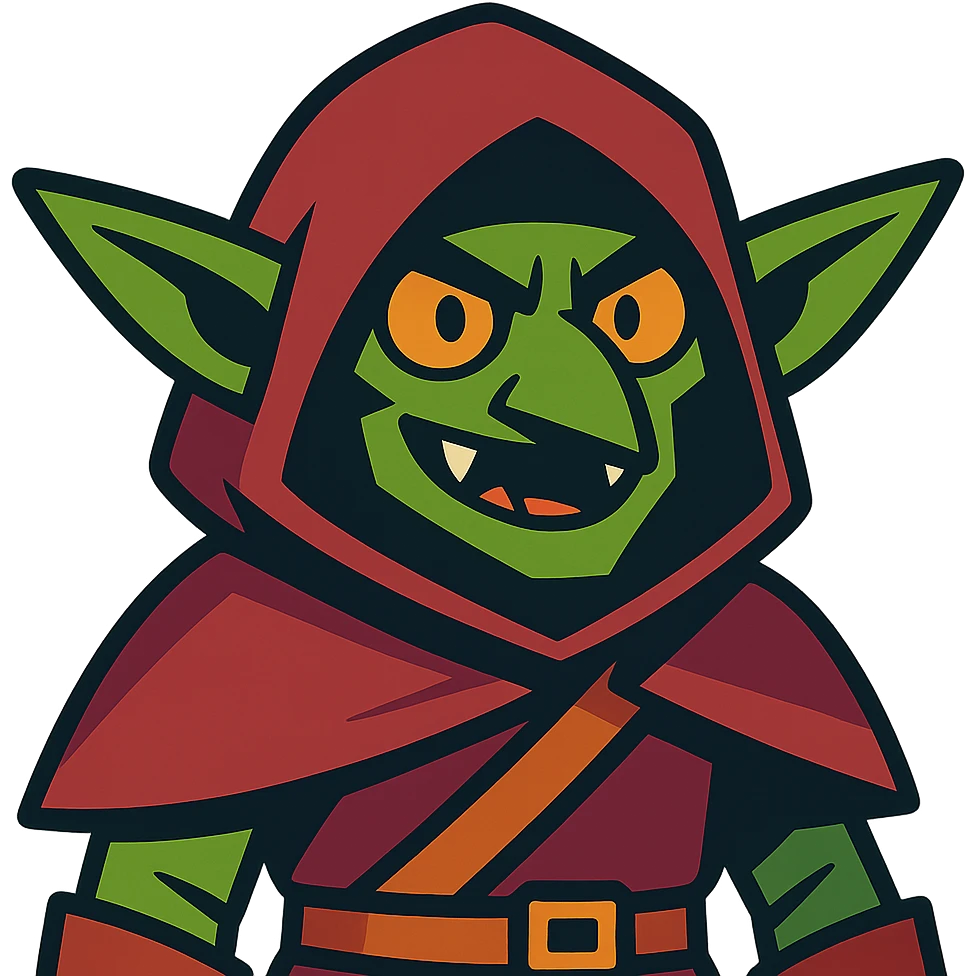 DnD goblin in a hood emoji