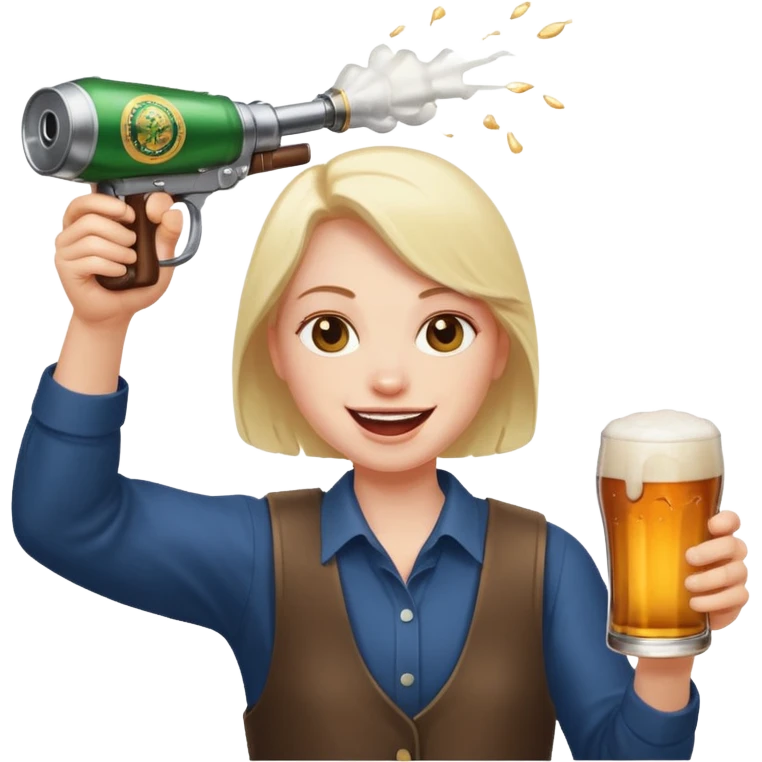 shotgun a beer emoji