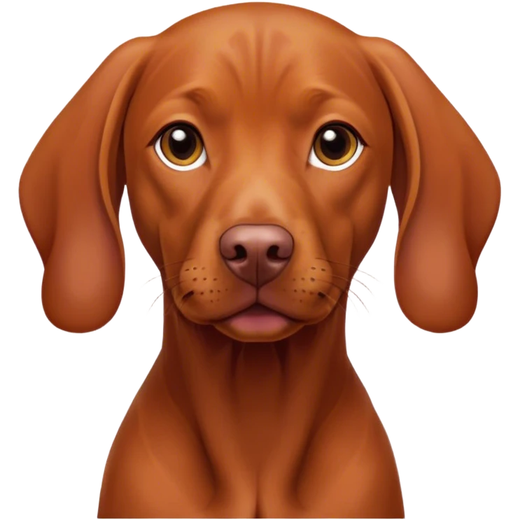 A vizsla dog emoji