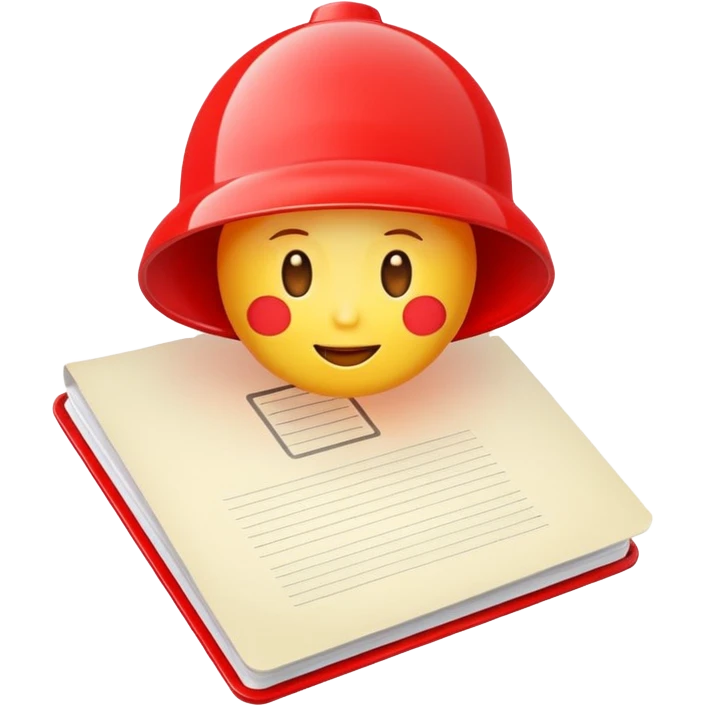  Create an emoji-style alert icon for a crime notification: a siren light with a small document or warning triangle. Bright, modern emoji design emoji