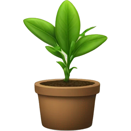 Plant grows in pillie  emoji