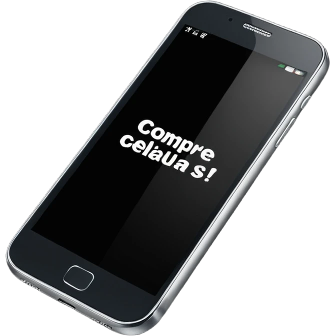 Quero uma desenho de celular e em baixo quero uma frase escrita ass vendendo esse celular em português  emoji