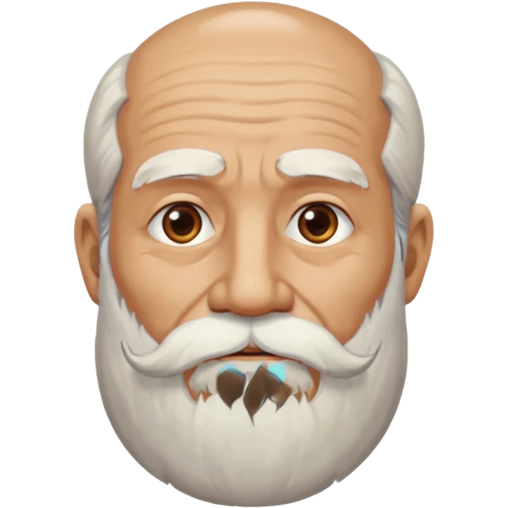 bearded old man emoji