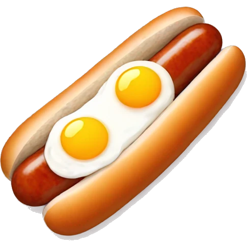 Sausage with rice and egg emoji