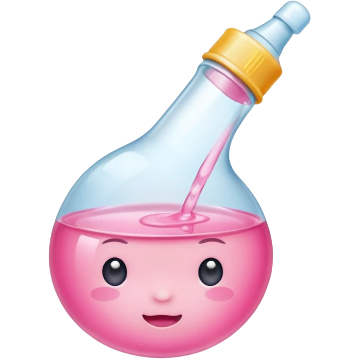 Baby oil in pink  emoji