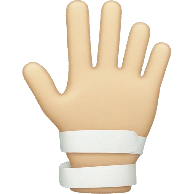 finger with bandages  emoji