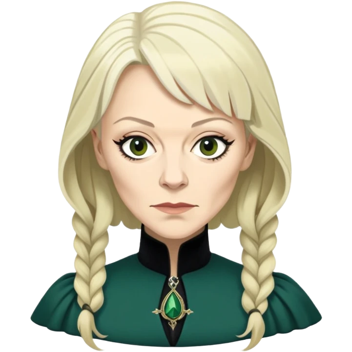 Helen McCrory is Narcissa Malfoy in harry potter, middle aged woman emoji