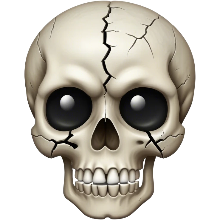 Traumatised skull emoji emoji