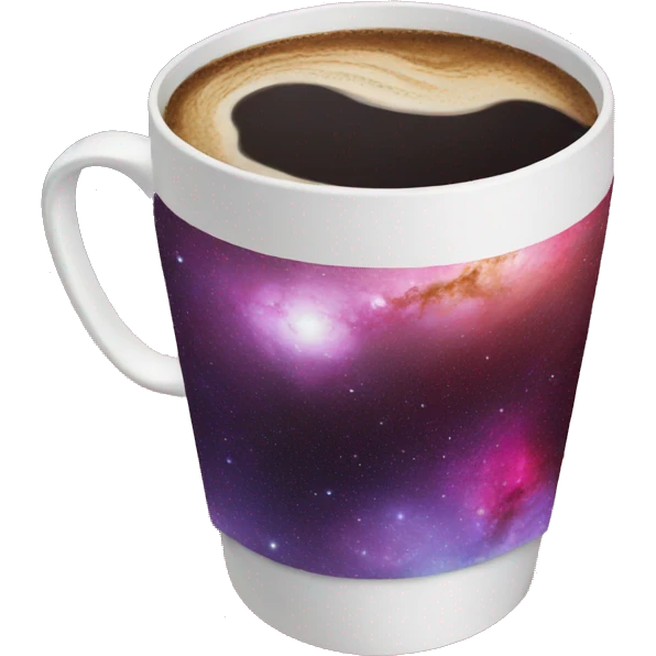 coffee cup galaxy emoji