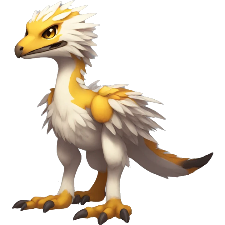 Anthro Sona Fakemon Raptor Full Body emoji