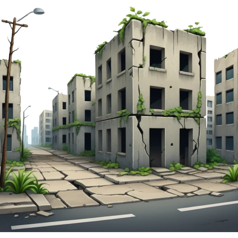 Dystopian Apocalyptic Aesthetic Scenery Deco emoji