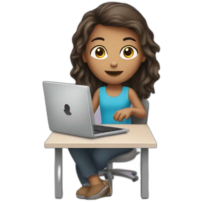 girl with computer  emoji