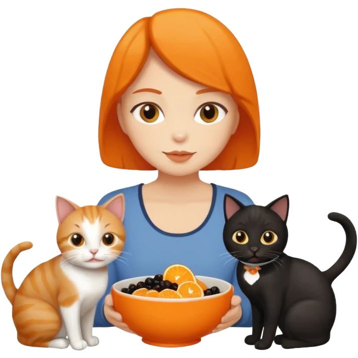 Feeding cats emoji