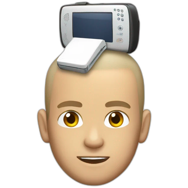 phone on head zidane emoji