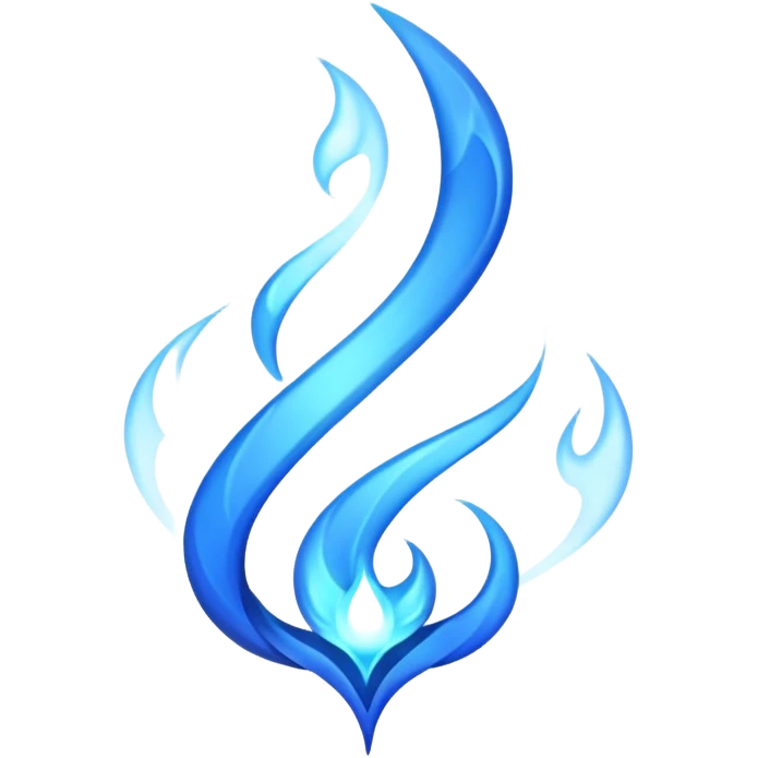 blue flame emoji