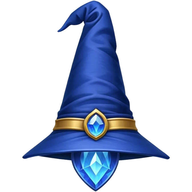 blue wizard hat emoji